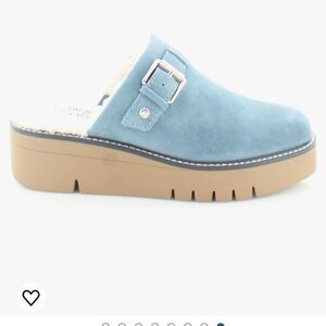 Naturalizer  Women Wayde Clog shoes Suede Blue  Size 5M NEW